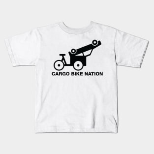 Cargo Bike Nation - Transparent Bike Carries Car Kids T-Shirt